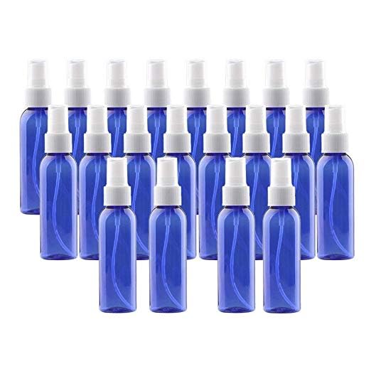 20Pcs Spray Bottles 2 Ounces Small Blue Empty Bottles Plastic Mist Spray Bottle For Diy Home Plantsaromatherapy Beauty Care