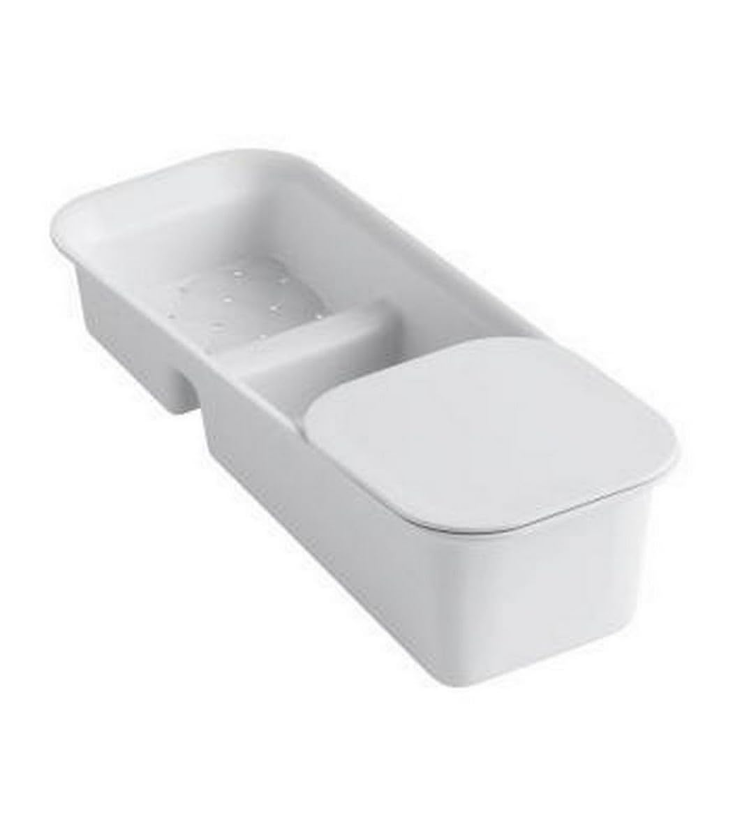 Kohler K-6239-0 15-11/16'' X 6-7/8'' Rinsing Colander With Cutting Board White