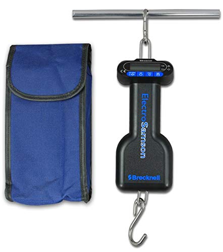 Hanging Fishing Scale 99 Lb With Metal Handle Carrying Case By Brecknell Model Electrosamson