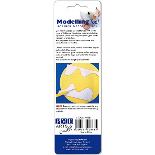 Pme Thick Scriber Needle Modelling Tool, For Cake Decorating, 5.9-Inch