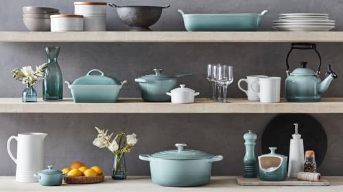 Le Creuset Stoneware Mini Round Cocotte With Lid, 8 Oz., Sea Salt