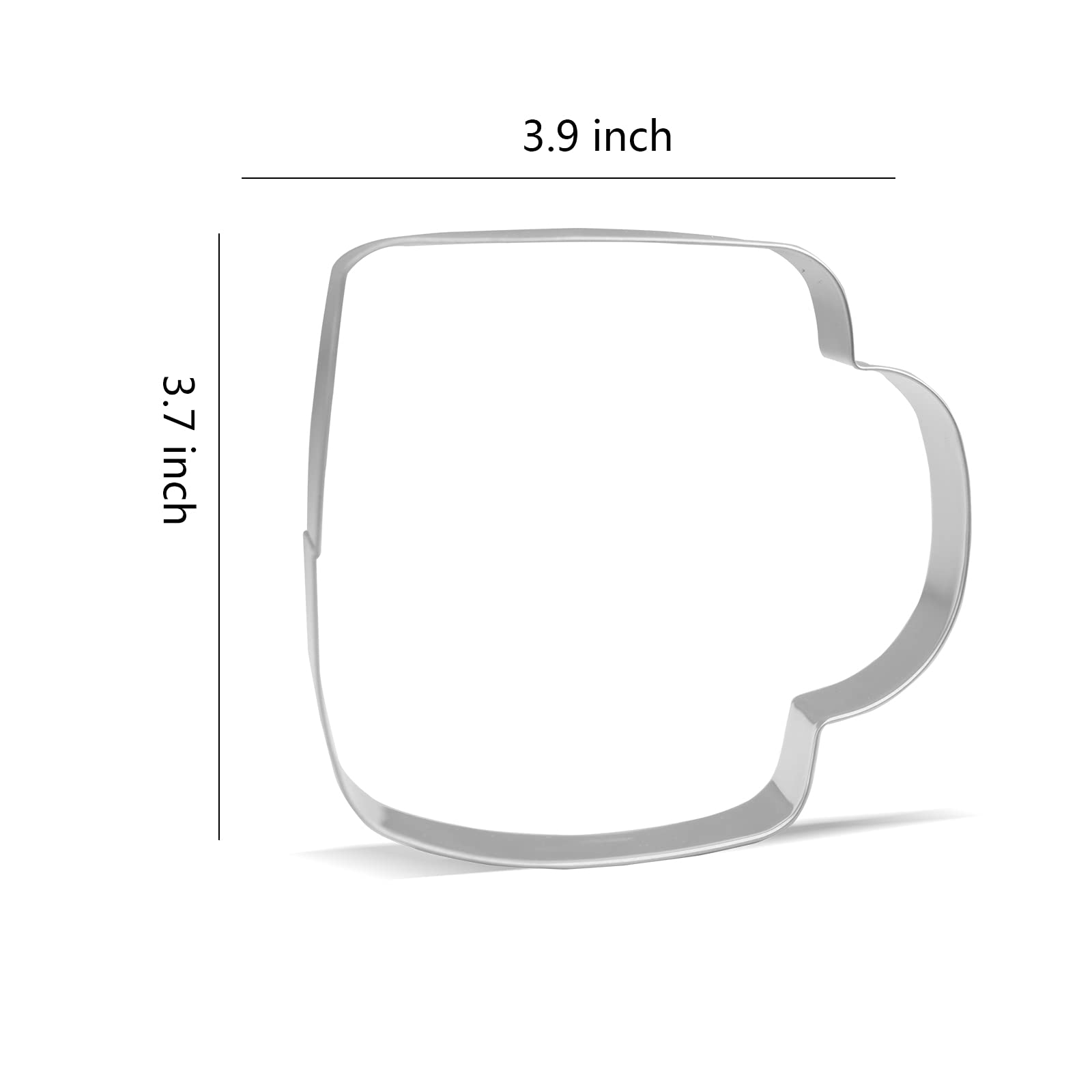 3.9 Inch Coffee Mug Cup Cookie Cutter - Stainless Steel