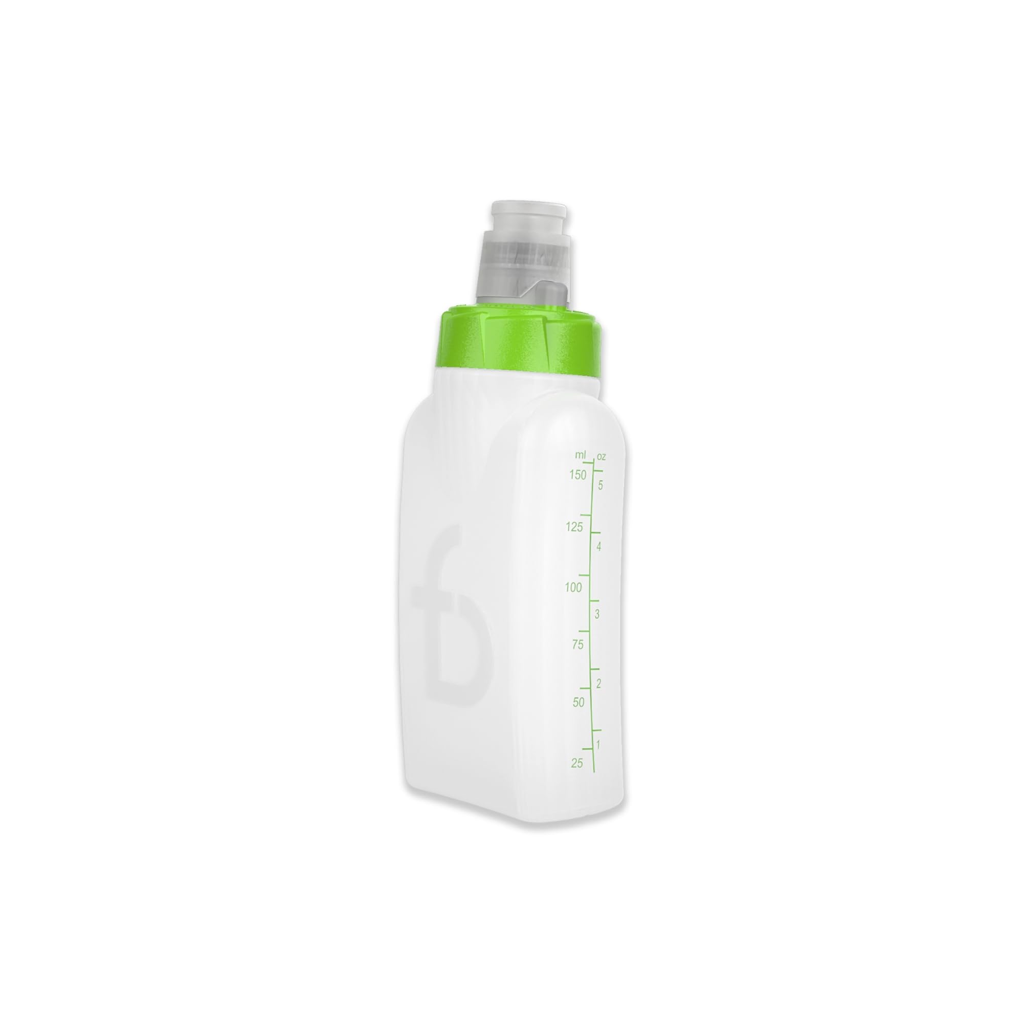 FlipBelt Arc Water Bottle Running Belt, Curved Hydration Running Bottle, 6 Fl. Oz., Green