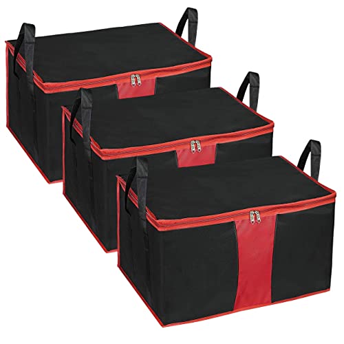 Storite 3 Pack Multi-Purpose Moisture Proof Heavy Duty 1680 Denier Nylon 110 L Super-Size Large Toys/Stationery Paper/Blankets/C