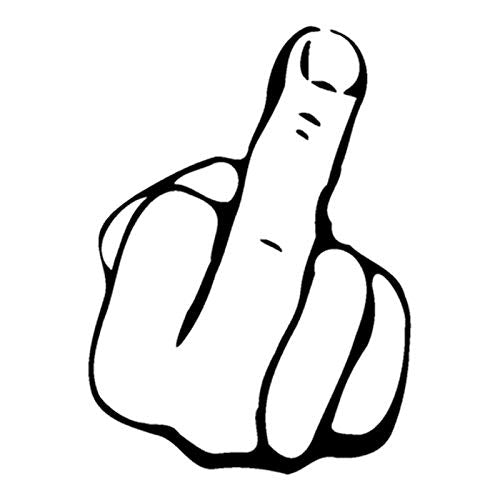 Gadgets Wrap Wall Decal Vinyl Sticker Wall Decoration  Middle Finger Accessories