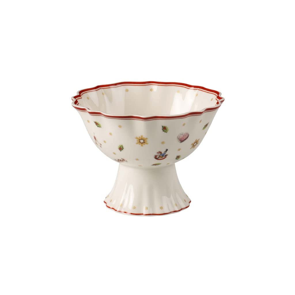 Villeroy & Boch Toy'S Delight Footed Individual Bowl, Porcelain, White/Colourful, Small