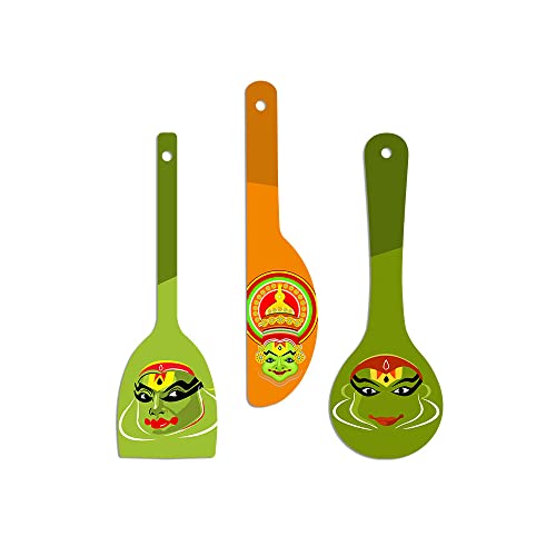 Artvibes Kathakali Wooden Wall Hanger for Home | Office | Living Room | Gift | Modern Decoration Items | Kitchen Wall Decor | Ho