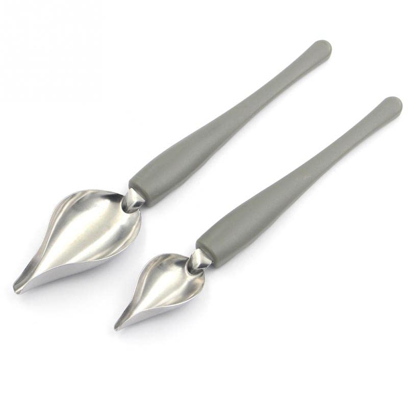2Pcs Chef Decoration Spoon Decorate Sushi Food Draw Tool Design Sauce Dressing Plate Dessert Bakeware Cake Gastronomy Coffee Spo