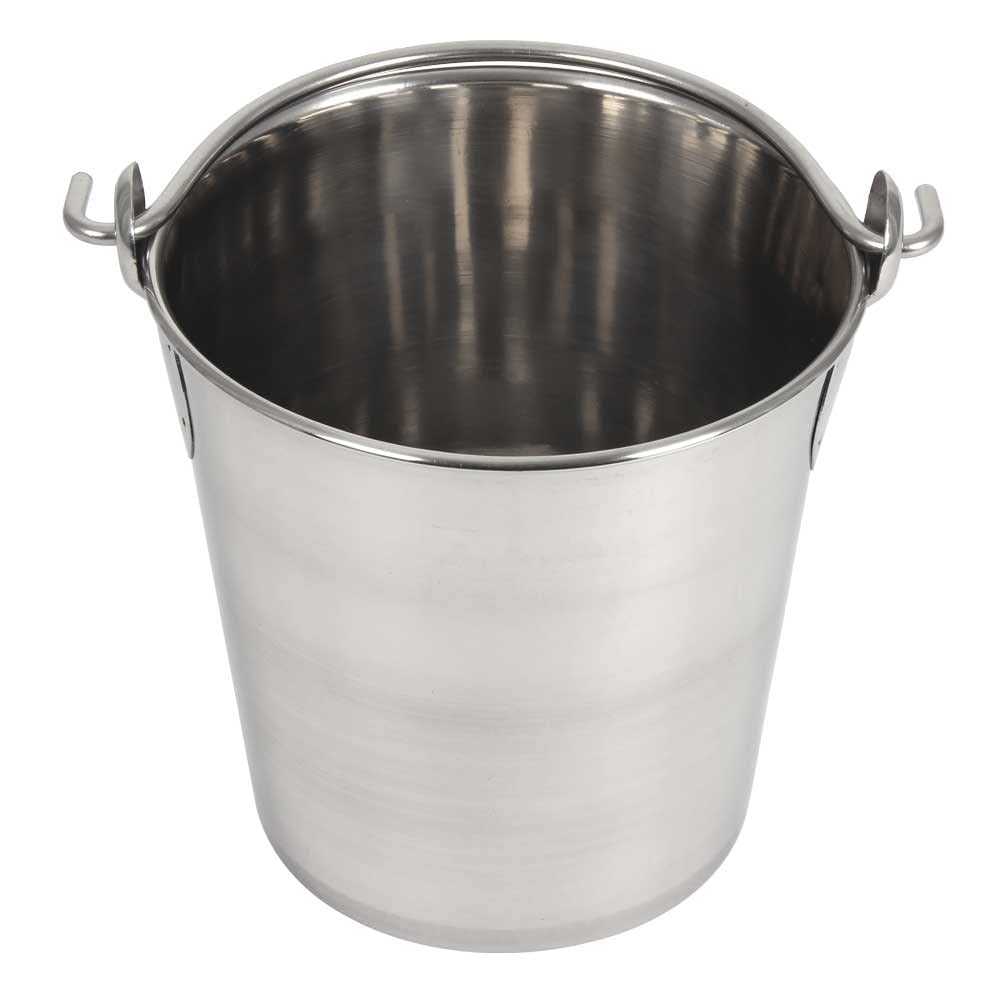 Lindy'S 2-Quart Stainless Steel Bucket, Durable Seamless Bucket For Many Home Tasks, Carry Water Or Milk, Fill With Food, Use As