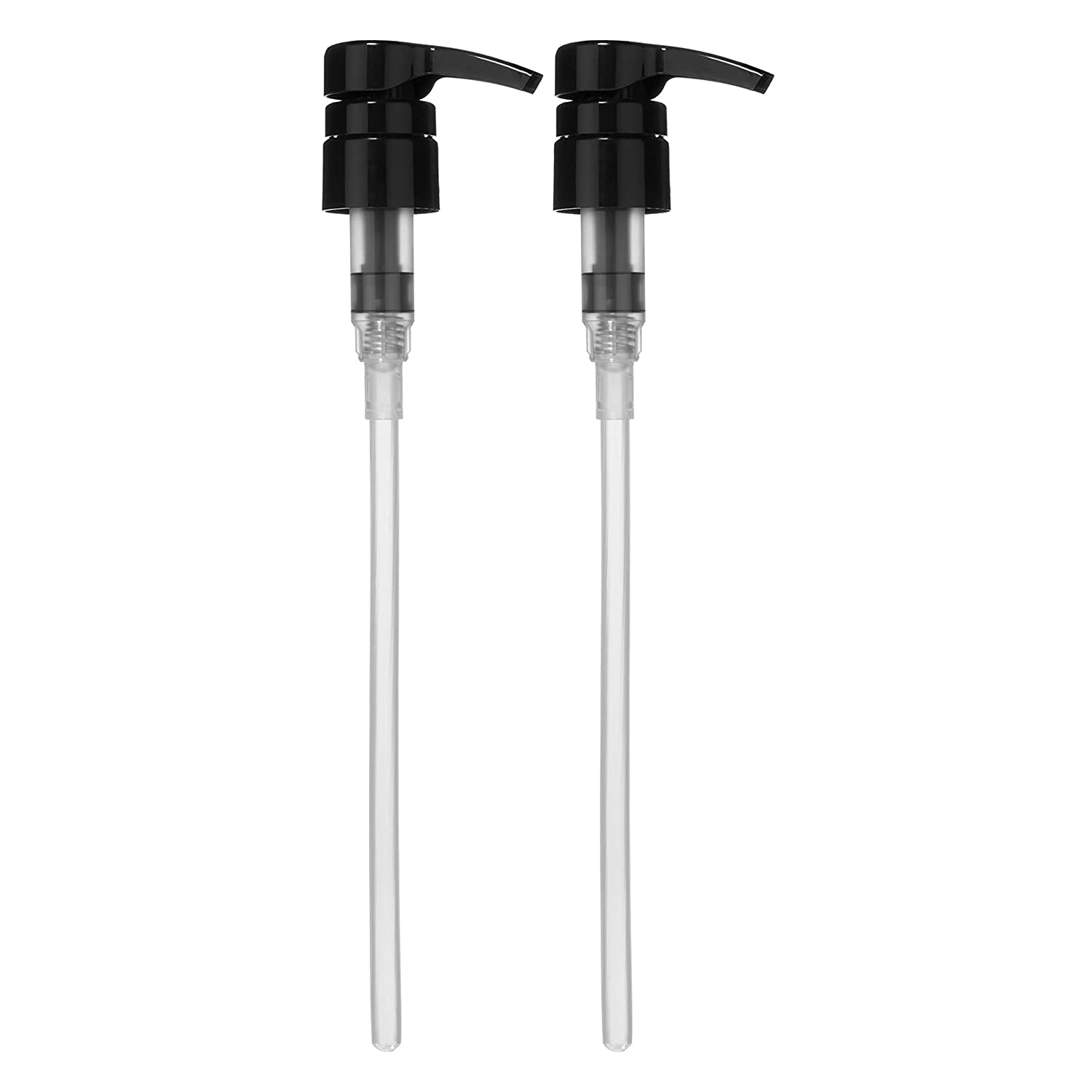 Pumps For Shampoo/Conditioner Bottles 1 Liter, 33.8 Oz. Leak-Proof  Fits1-Inch Bottle Neck  Pack Of 2 Black