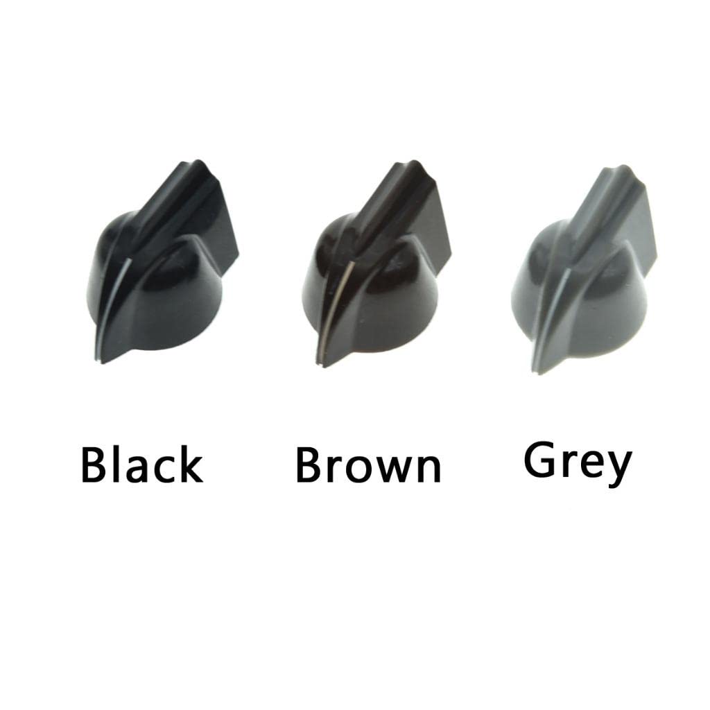 Dopro 12-Pack 14 Universal Vintage Raised Mini Chicken Head Knobs Small Size Guitar Bass Potentiometer Knobs Amplifier Knob Effe