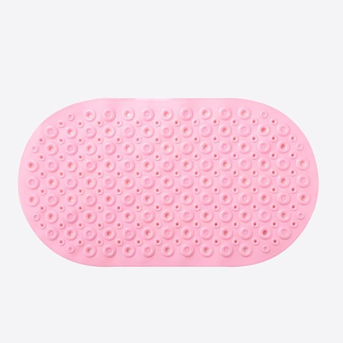 Kuber Industries Bath Mat | PVC Bathroom Mat | Shower Bath Mat | Floor Tub Mat | Bathroom Oval Mud Mat | AntiSkid Shower Bathro