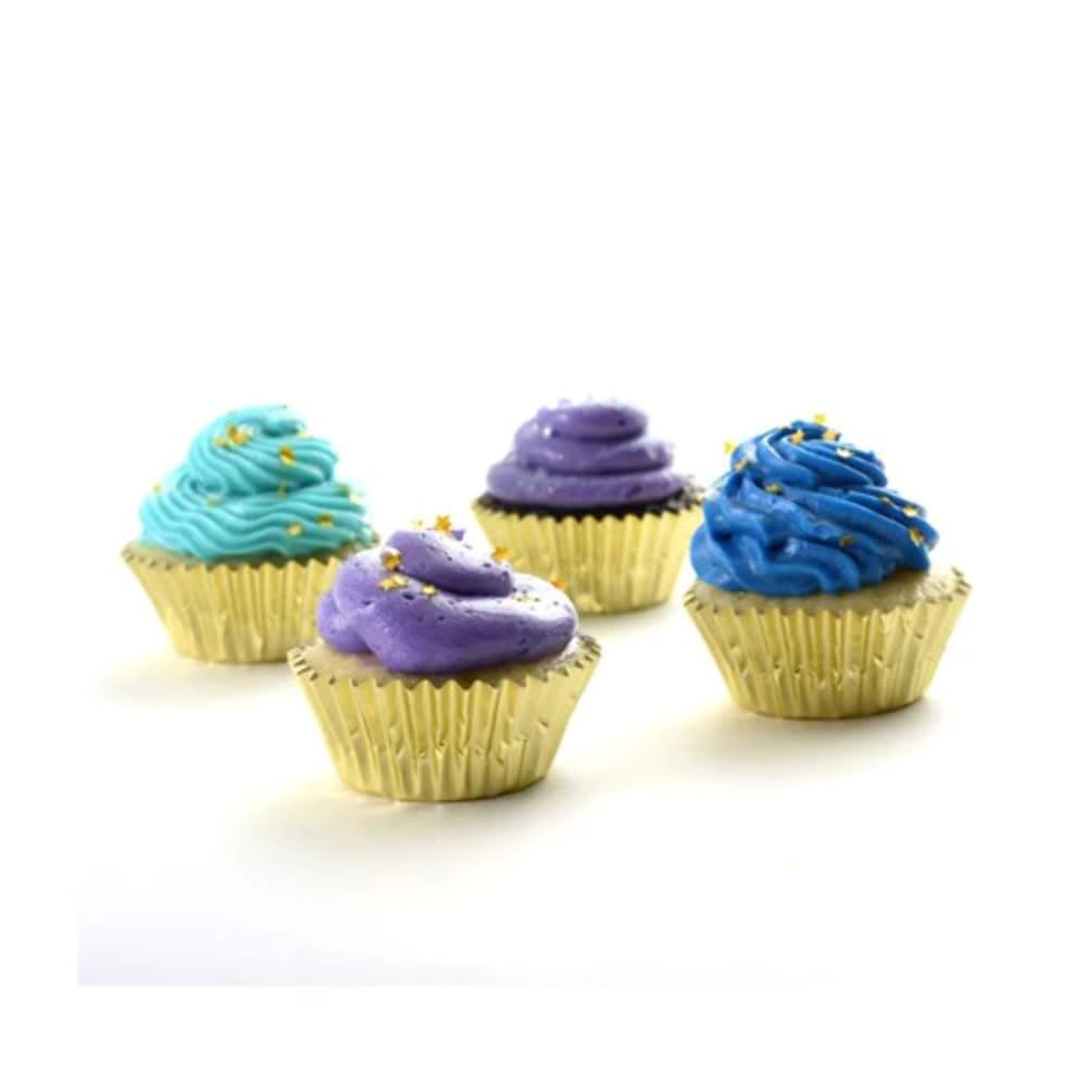 Norpro Gold Mini Baking Cups, 60-Count Paper Liners, Model 3596, Perfect for Cupcakes and Muffins
