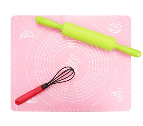 Gca Large Baking Silicone Pad Skid High Temperature Resistant,Pastry Fondant Silicone Work Rolling Baking Mat With Measurements