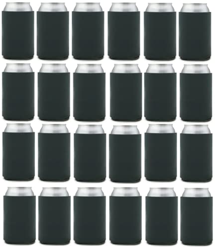 Can Cooler Sleeves Blank Poly Foam (24, Charcoal)