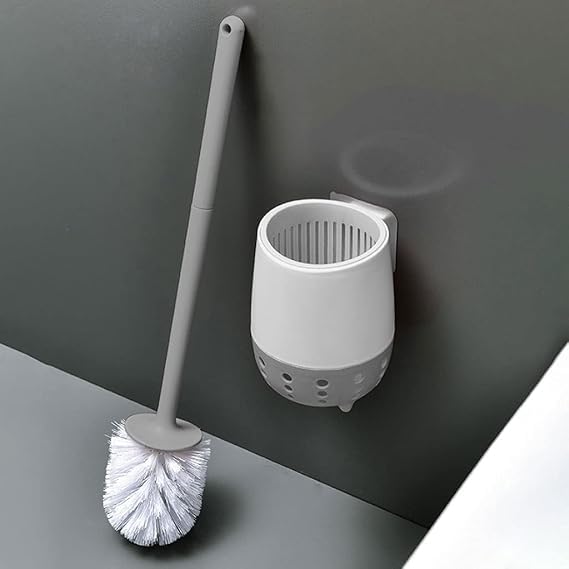 Sarvangah Silicone Toilet Brush | Wall Mounted Toilet Cleaning Brushes |Brushes For Bathroom Cleaning Japanese Modern With Soft 