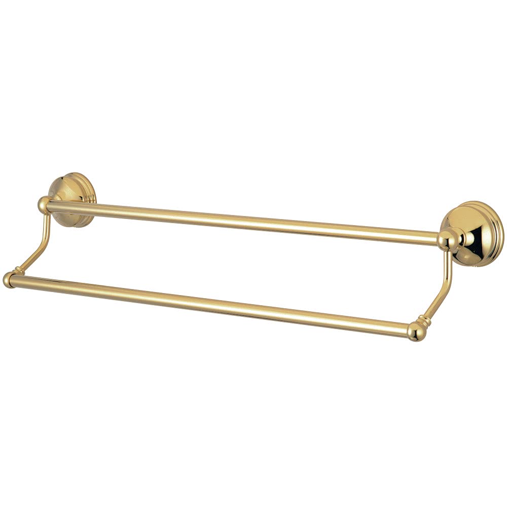 Kingston Brass BA116318PB Vintage 18'' Dual Towel Bar  Polished Brass