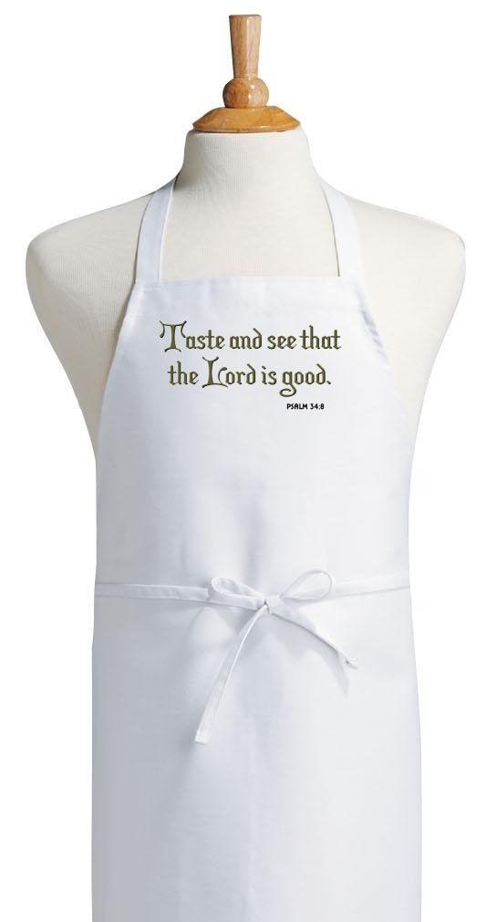 Taste And See That The Lord Is Good Christian Apron