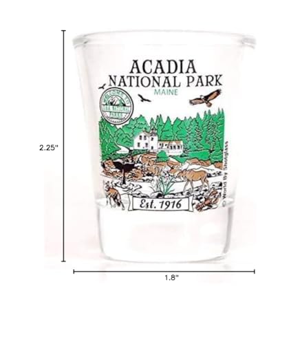 Acadia Maine National Park Series Collection Shot Glass
