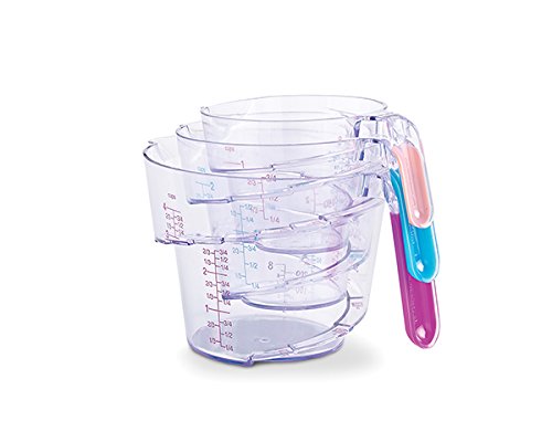 Bakelicious Swirl Plastic Measuring Cup  1  Pink