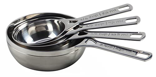 Le Creuset Stainless Steel Measuring Cups, Set Of 4