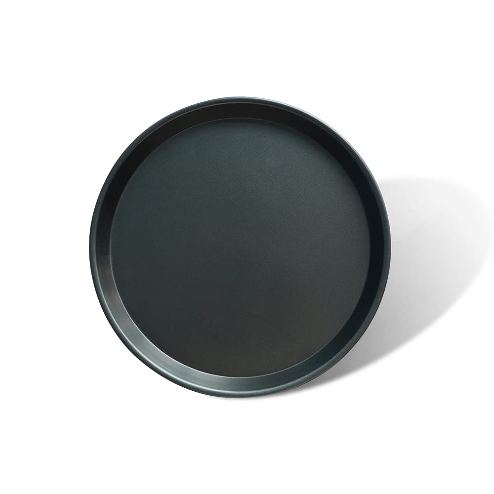 Roucerlin 9 Inch Thick Pizza Pan, Nonstick Pizza Baking Pan Pizza Steel Pan, Round Pizza Tray Pizza Baking Sheet (9 In)