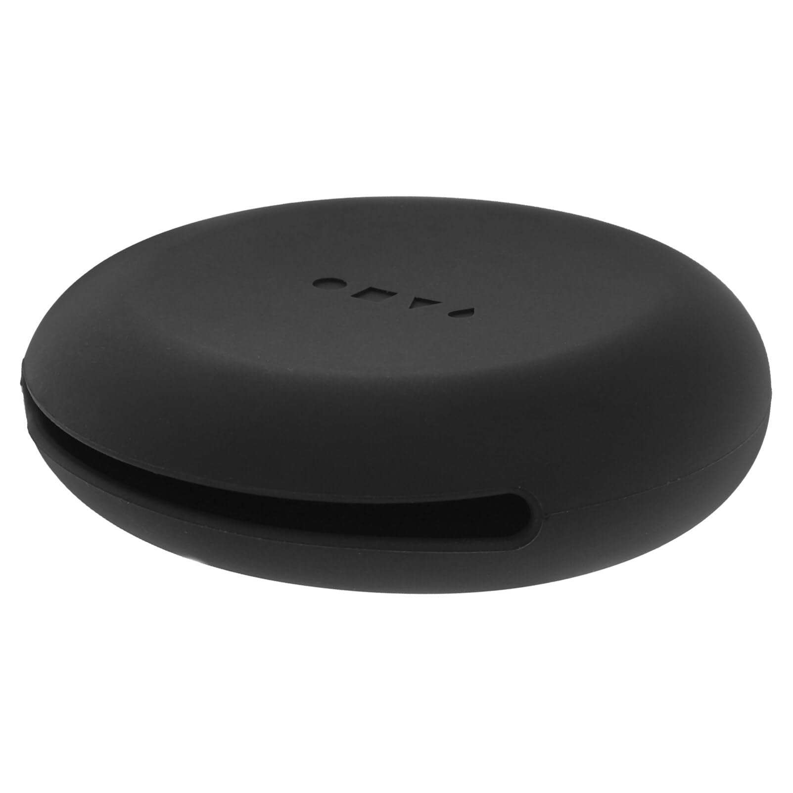 Beaupretty Makeup Puff Case Travel Silicone Puff Holder Portable Face Container for Women Girls Black