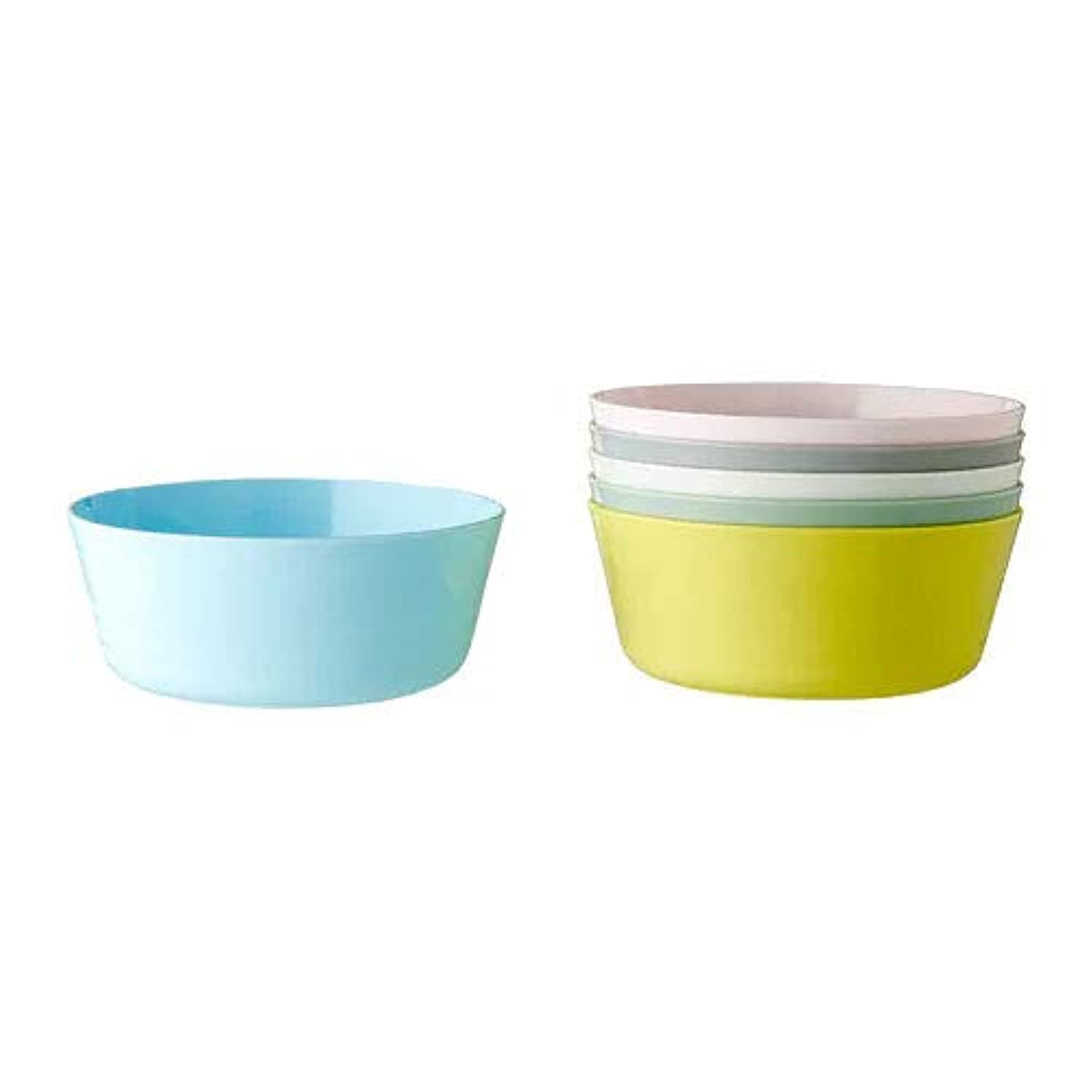 Ikea Plastic Bowl (Mixed Colours) - Set Of 6