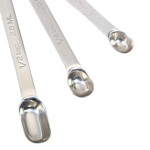 Master Class Masterclass 6-In-1 Milliliter Rectangular Measuring Spoon, Stainless Steel