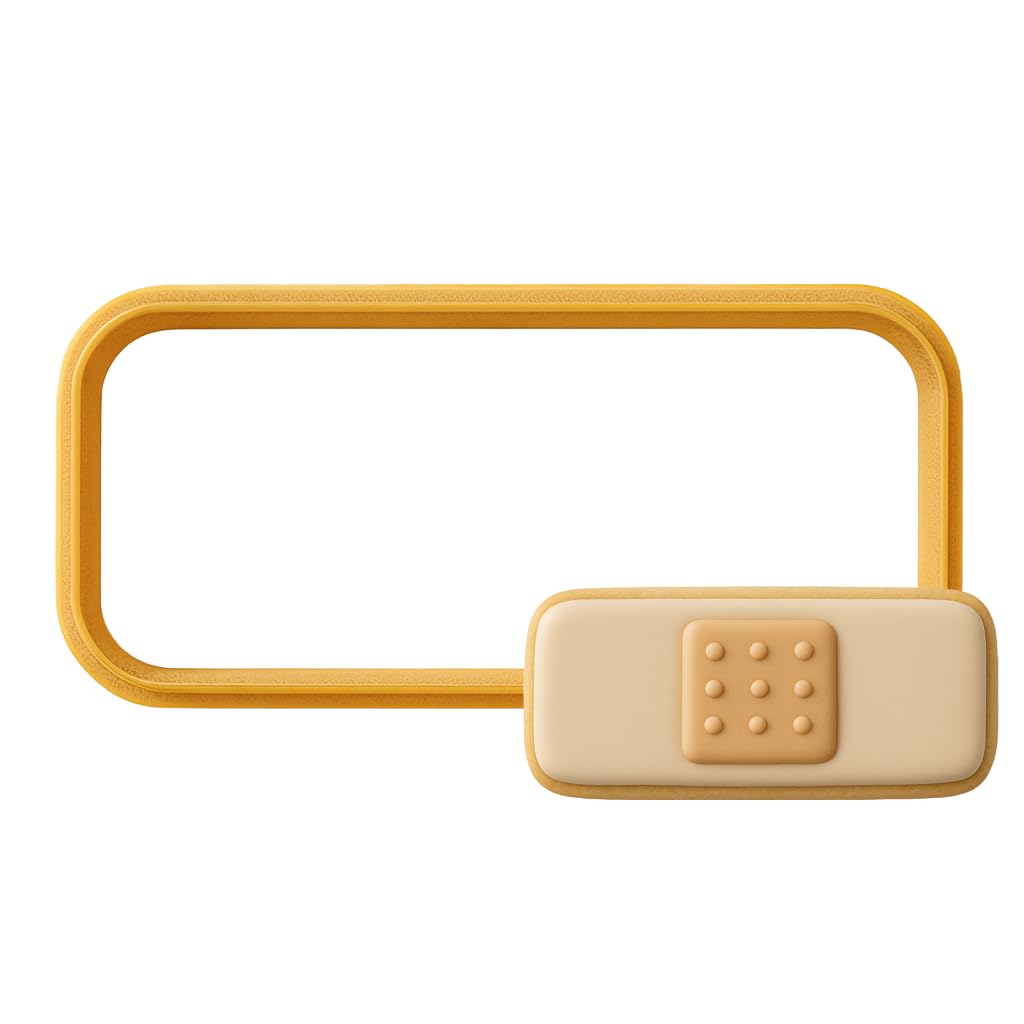 Cookiecuttercom Brand Bandage Cookie Cutter 4 Inch - 3D Printed Plastic - Usa Made