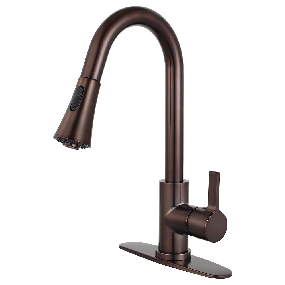 Gourmetier LS8725CTL Continental Single-Handle Pull-Down Kitchen Faucet  Oil Rubbed Bronze