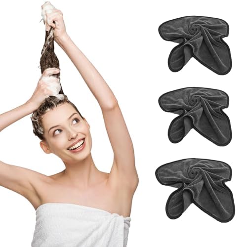 Dovmewo Shiny Wipes Shower Cleaning Cloths, 3Pcs Shiny Bath Drying Towel, Super Absorbent Microfiber Bath Towels, Microfiber (15