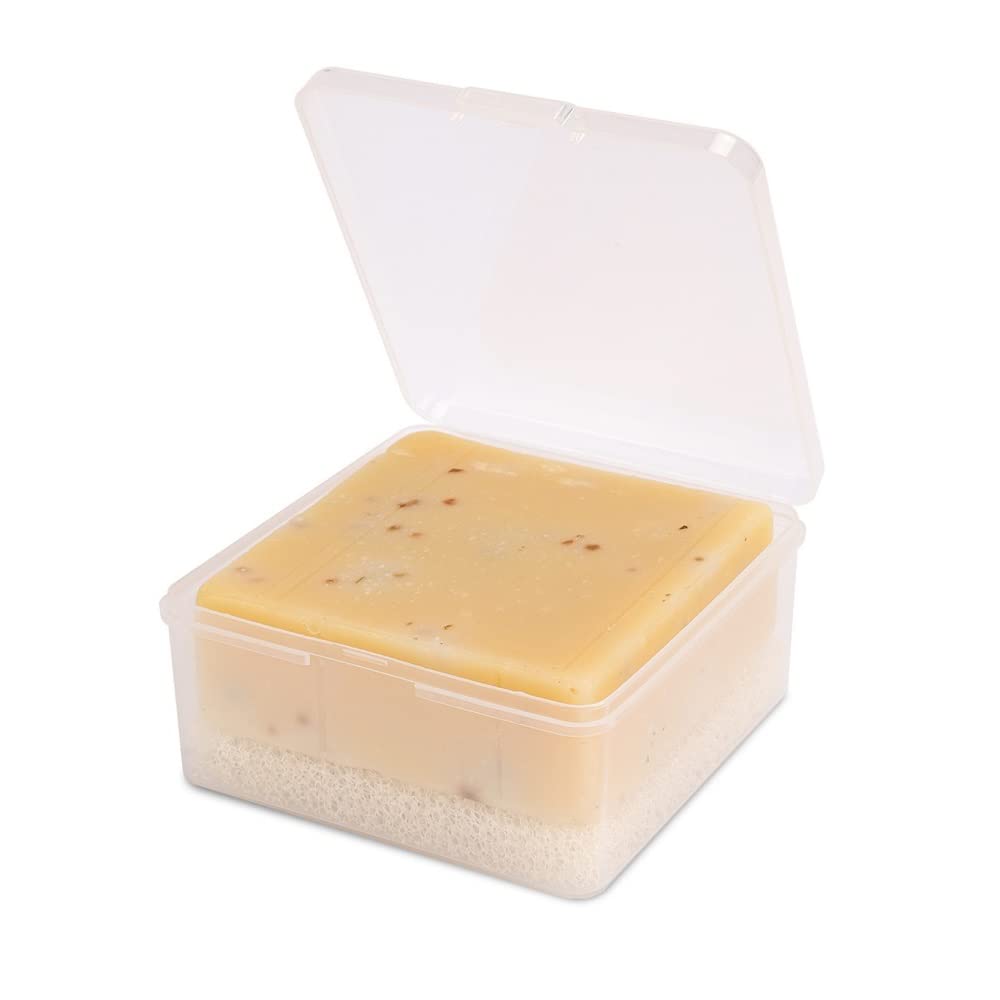 Soap Case Box, Vonpri Soap Dish Storage Holder For Shower Home Outdoor Traveling (1Pc Clear)