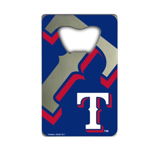 Fanmats 62540 Texas Rangers Credit Card Style Bottle Opener - 2A X 3.25