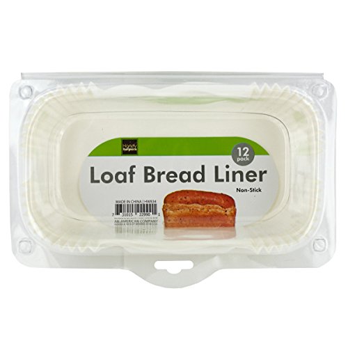 Bulk Buys Hw834 Non-Stick Loaf Bread Baking Liners, White