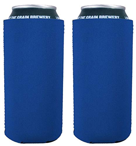 Blank Neoprene 16 Oz. Can Coolies (2 Pack, Royal Blue)