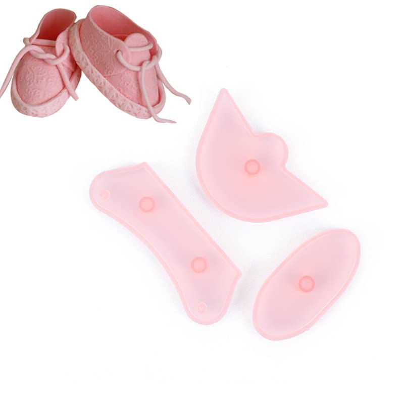 3Pcs/Set Children Baby Shoes Silicone Molds For Fondant Candy Making Chocolate Mold Desserts Ice Cube Gum Clay Biscuit Plaster R