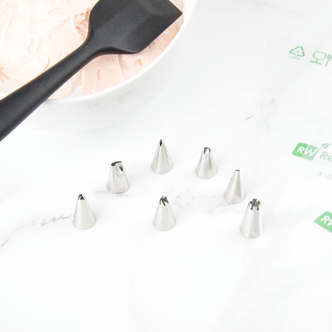Restaurantware Pastry Tek Cake Tip 1 Specialty Piping Tip - #96 Dent-Resistant Stainless Steel Icing Decorating Tip Dishwasher-S
