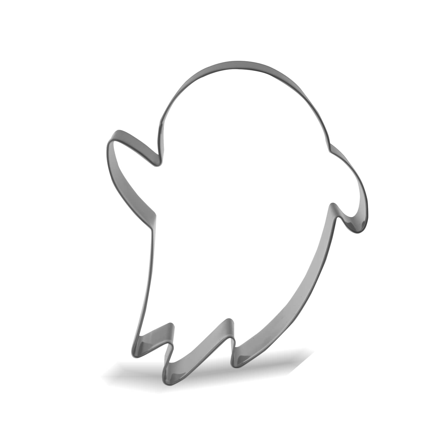 Keewah Ghost Cookie Cutter - 4.7 X 3.7 Inch - Stainless Steel