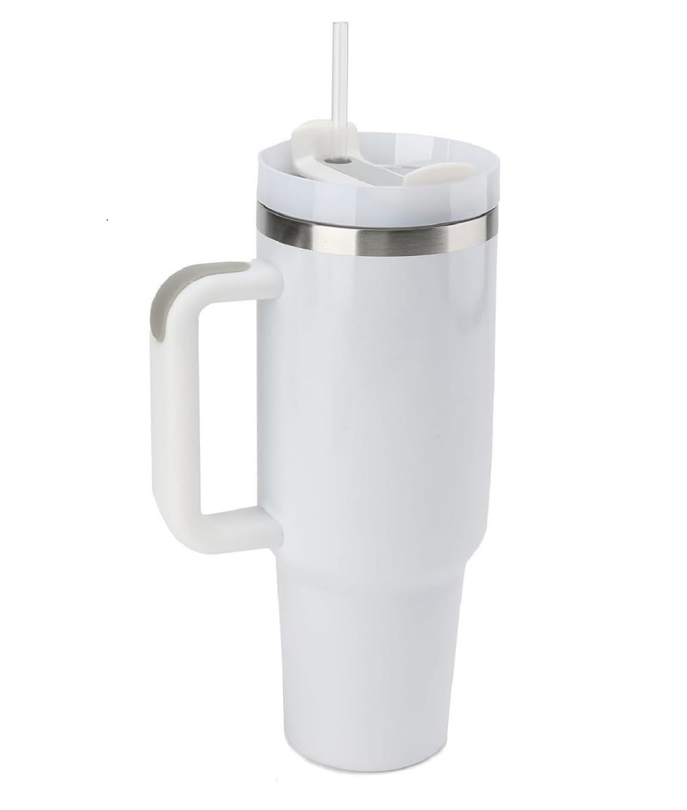 N M Z Tumbler With Handle Straw Lid Car Cup/1200 Ml Large Capacity LeakProof Thermal Mug/Water Bottle Cup For Water Iced Tea Co