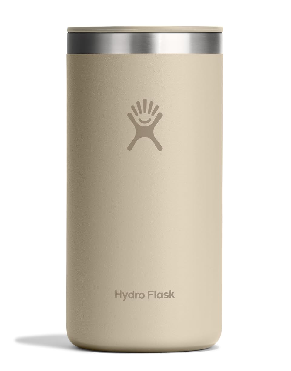 Hydro Flask Travel Coffee Cup - Insulated Stainless Steel, Non-Spill, Leak Proof To-Go Tumbler 16 Oz Oat Tan