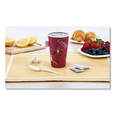 Solo Cup 316Sipk Bistro Design Hot Drink Cups, Paper, 16Oz, Maroon, 50/Pack