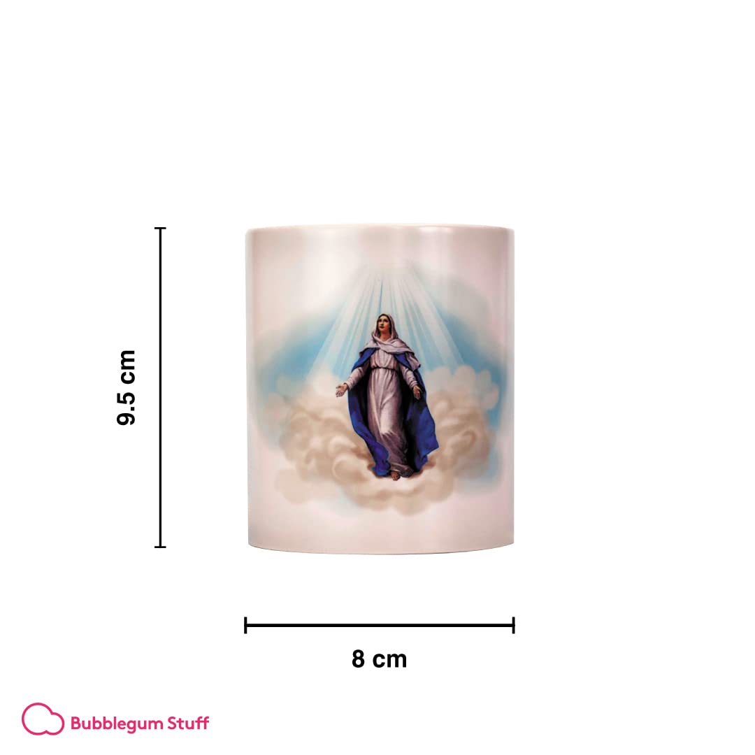 Virgin Mary Miracle Mug - Heat-Changing Mug - Food Safe Microwave Safe Dishwasher Safe Coffee Mug - 11.16 Fl Oz