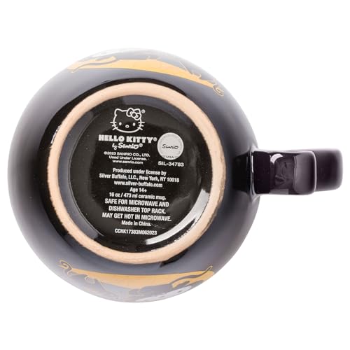 Silver Buffalo Sanrio Hello Kitty Halloween Loop Handle Ceramic Mug, 15.9 Ounces