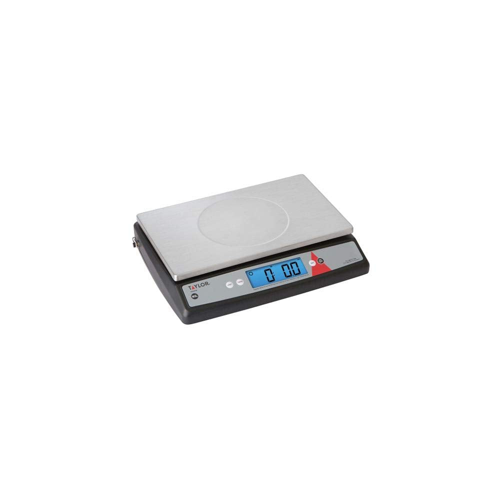 Taylor Precision Te66Os Digital Portion Control Scale, 30Kg X 2G, 11.8 X 7.5, Removable And Washable Platform, Tare And Hold Fun