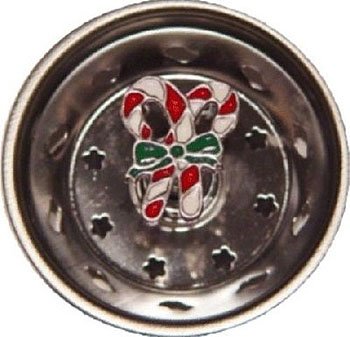 Candy Canes Enamel Novelty Kitchen Sink Strainer