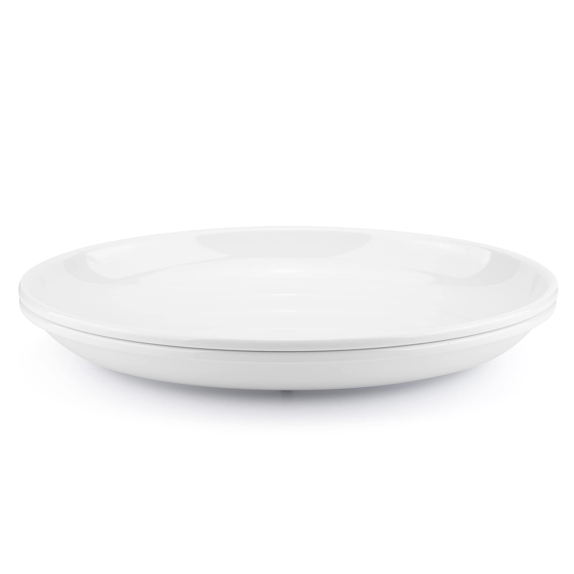 Koxin-Karlu Melamine Large Serving Platter, 16-Inch Oval Serving Plates, White Serving Tray For Entertaining Party, 100% Melamin
