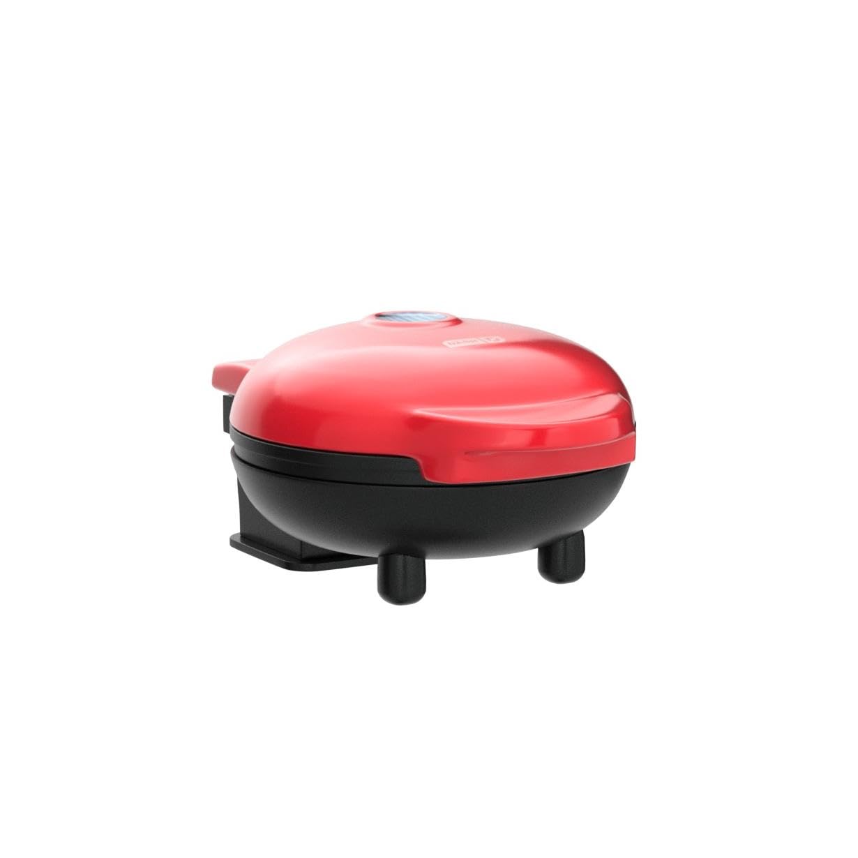 Dash Mini Maker Waffle Maker + Griddle, 2-Pack Griddle + Waffle Iron - Red