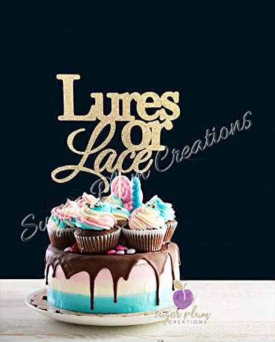 Lure Or Laces Cake Topper