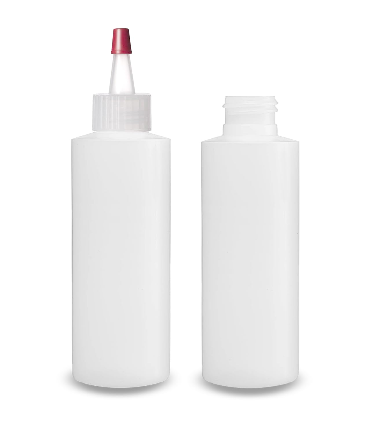 Ljdeals 4 Oz Plastic Squeeze Bottles With Yorker Caps, For Hair Color, Lotion, Condiments, Paints, Craft, Sauce And Morepack Of
